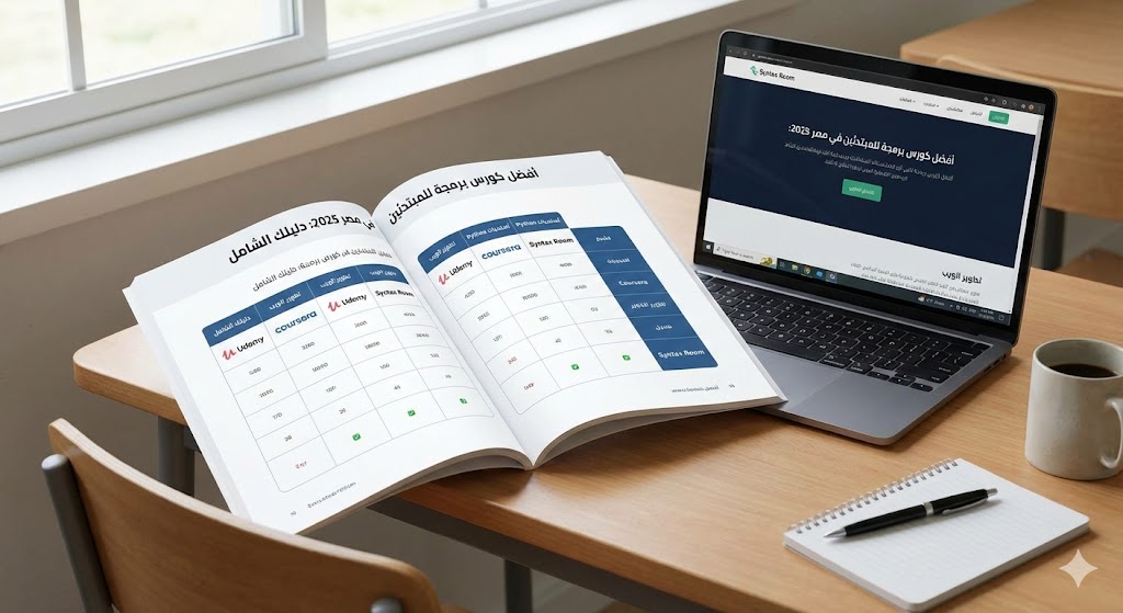 أفضل كورس برمجة للمبتدئين في مصر 2025 (دليلك الشامل)