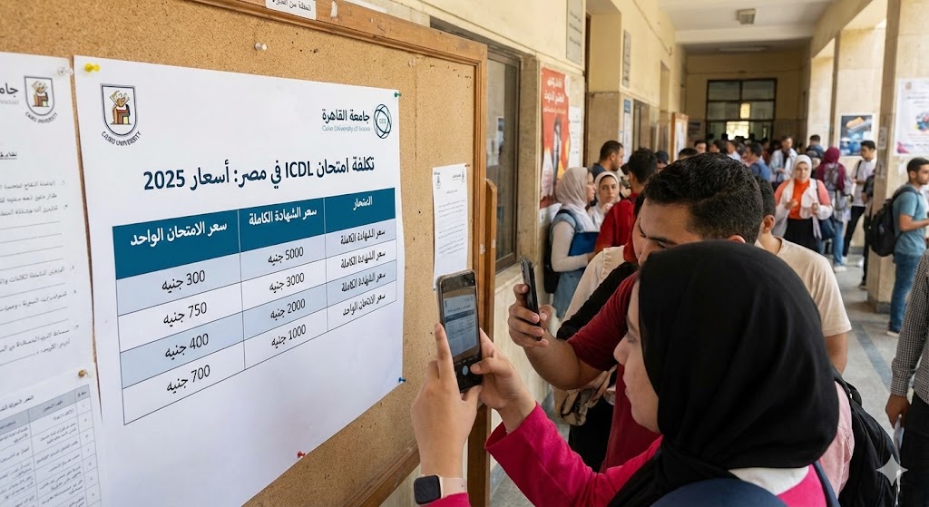 تكلفة امتحان ICDL في مصر: أسعار 2025