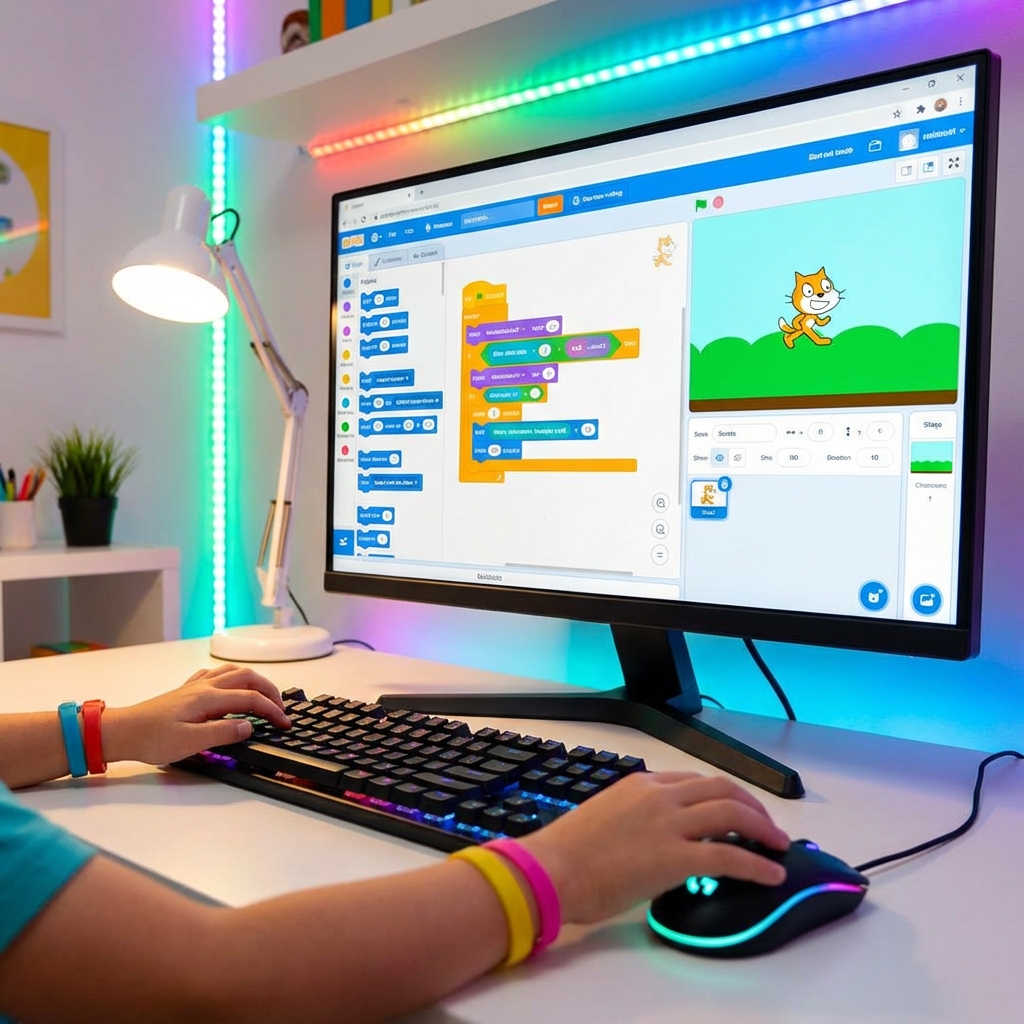Scratch للأطفال: دليل شامل لتعليم البرمجة باللعب