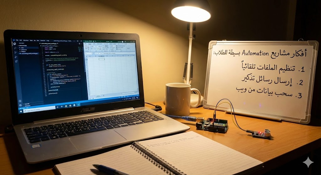 مشاريع بسيطة تبدأ بيها في Automation وأنت طالب