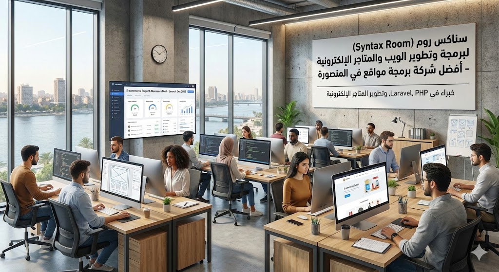 أفضل شركة برمجة مواقع في المنصورة 2025 | خبراء برمجة وتطوير الويب سايت والمتاجر الإلكترونية